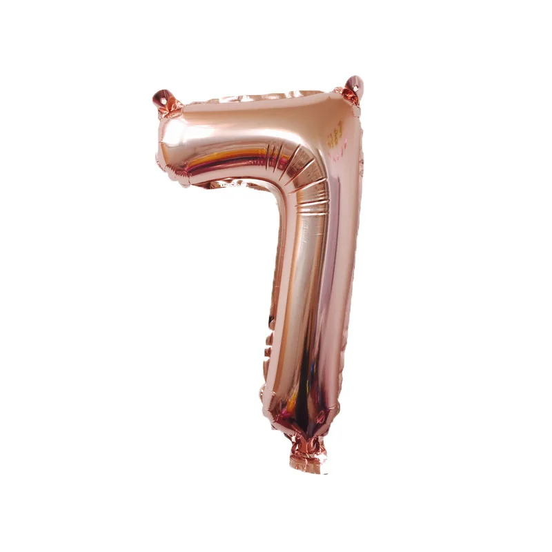 Rose gold 32 дюйма, розовое золото, цифры, воздушные шары, надувной воздушный шарик, цифра, фольга, шары с днем рождения, вечеринки, свадебные украшения, шар - Цвет: Rose gold