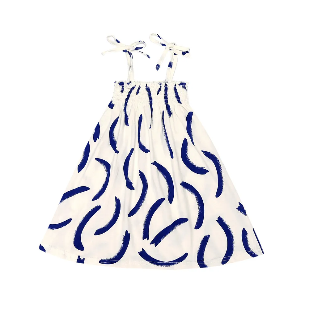 Летнее платье для девочек с рисунком граффити всей семьи BD250 розница 2018 | Детская