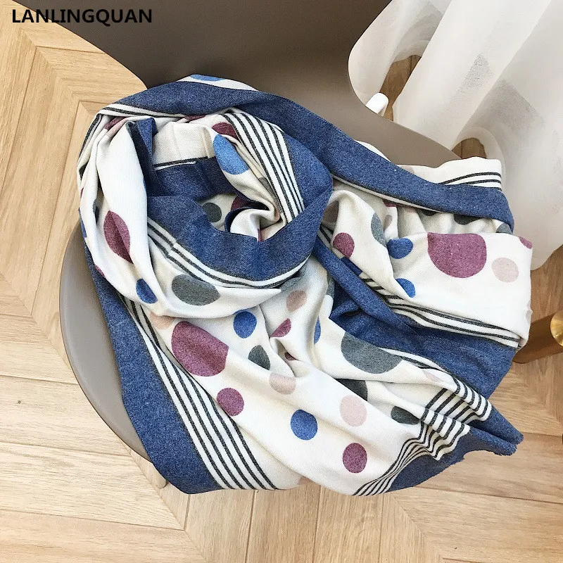 Женский шарф роскошная брендовая кашемировая бандана 2018 модные теплые шарфы