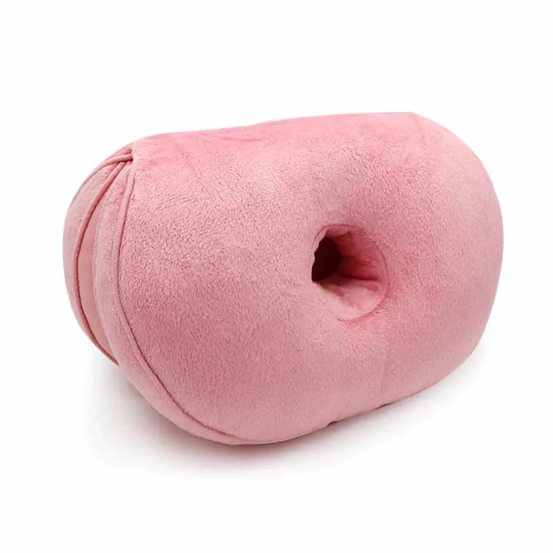 Pink Simanfei Cushion Multi-functional Plush Beautify Hip Seat Chair Cushion For Sofa Bed Office Solid Folding Throw Soft Cushion - Цвет: Pink