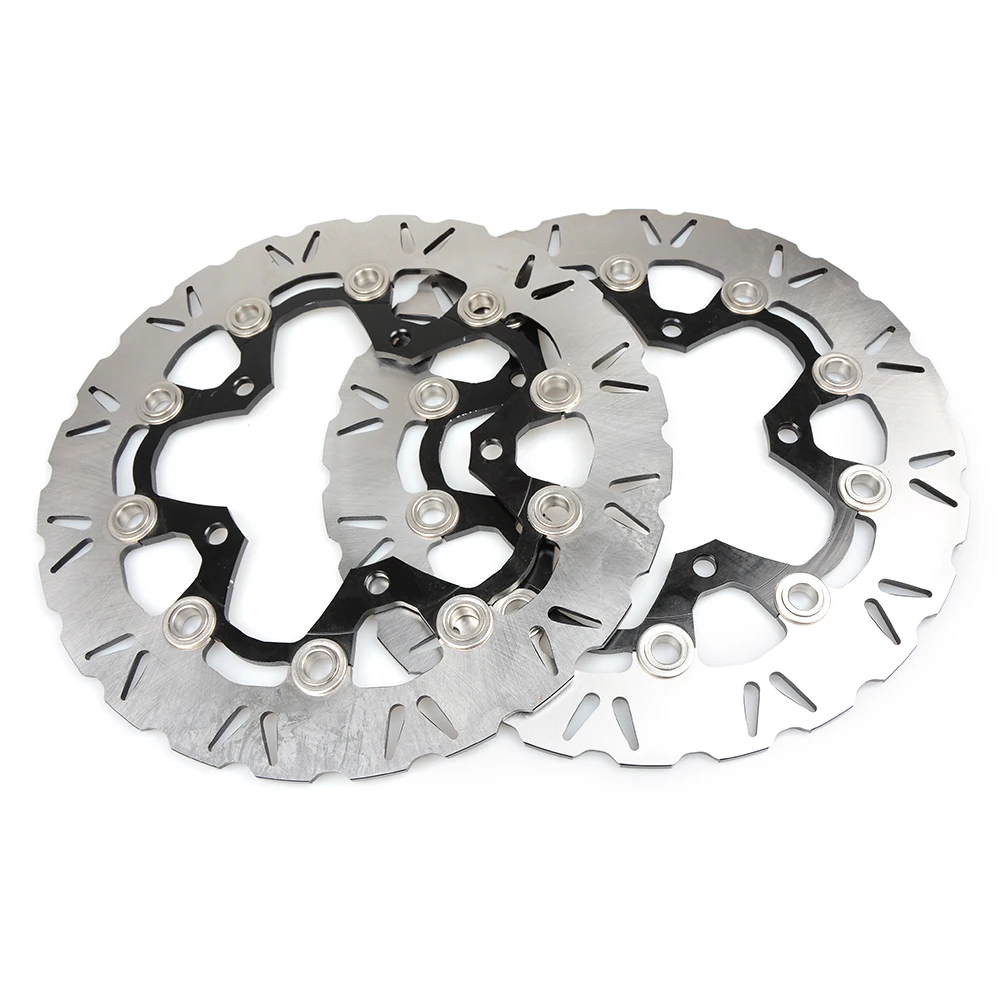 2PCS Motorcycle Front Floating Brake Disc Rotor For SUZUKI GSXR1300 HAYABUSA 1300 GSXR 2008 - 2015 2010 2011 2012 2013 2014 | Автомобили и