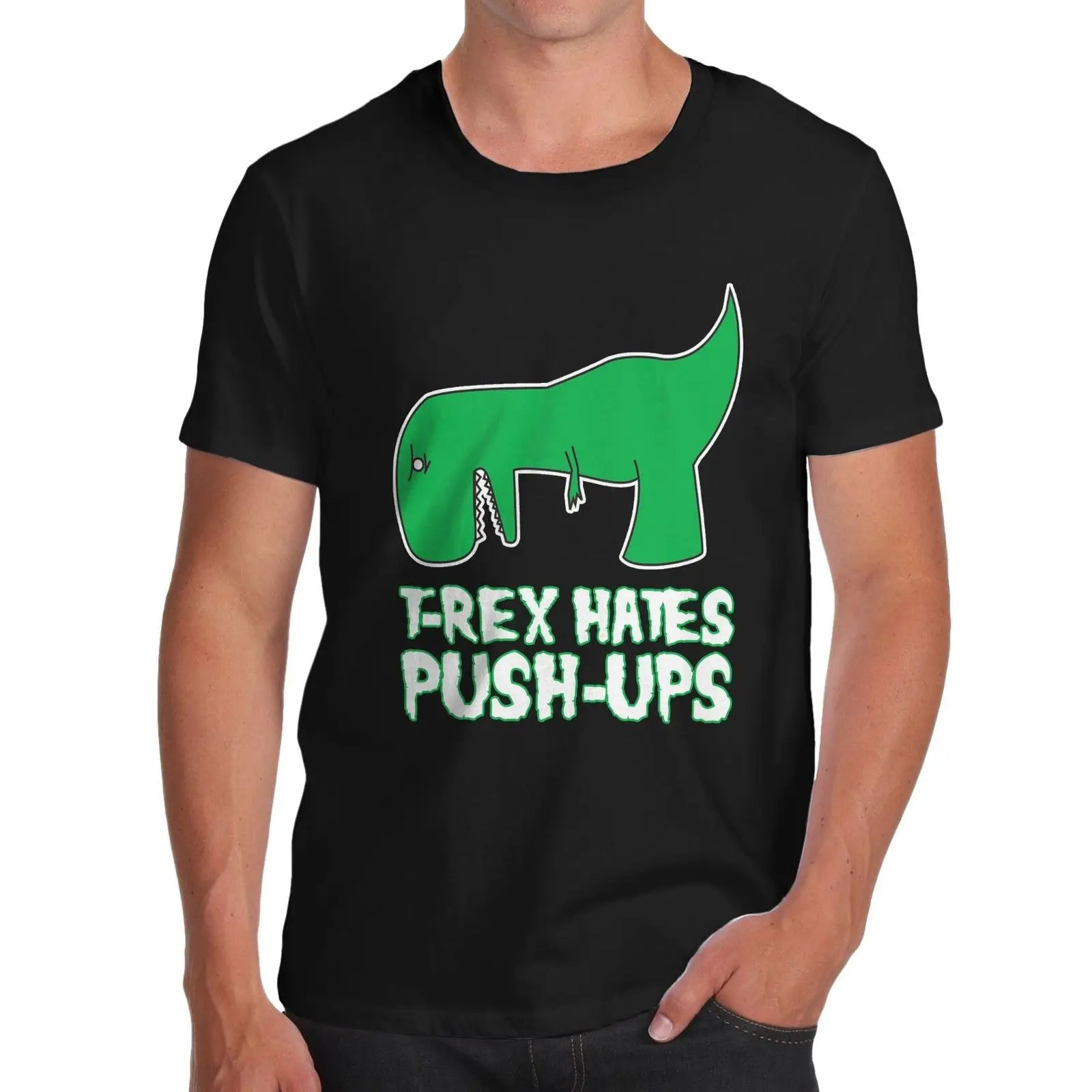 Мужская футболка T Rex aints Push Ups|Мужские футболки| |