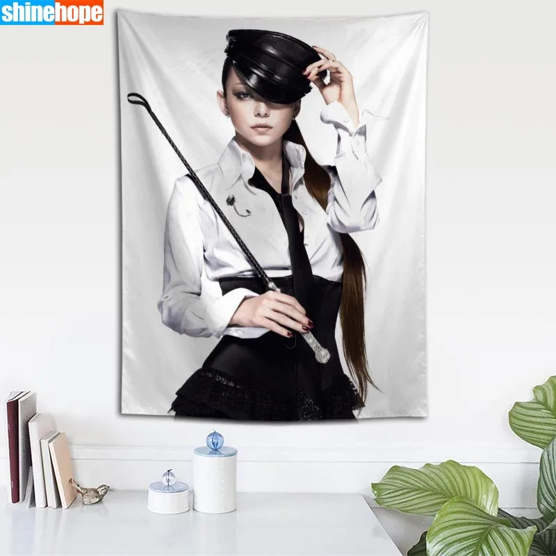 Пользовательские Namie Amuro настенный гобелен, свадебный подарок, постельное покрывало, пляжное полотенце Йога-Пикник коврик 140X200 см - Цвет: Tapestry 24
