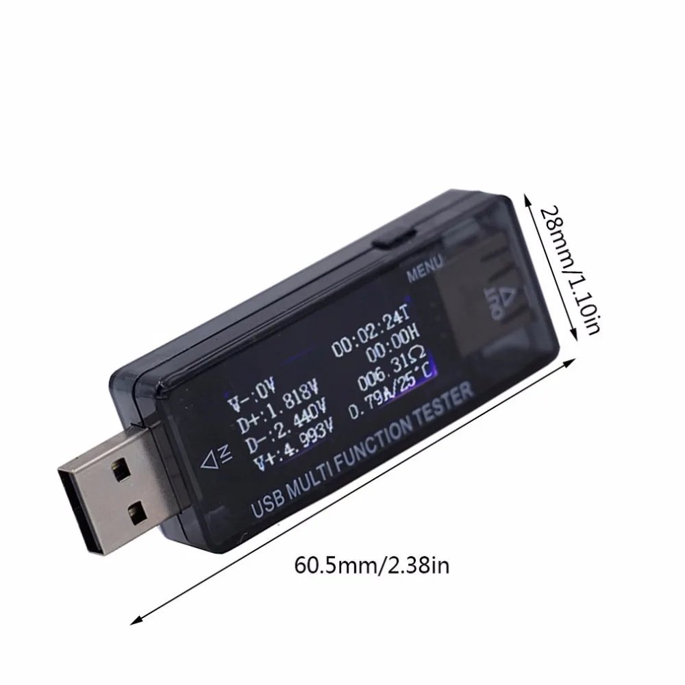 Usb Тестер Цифровой вольтметр Ток Напряжение Амперметр мощность энергии ёмкость