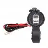 12V-24V Waterproof Motorcycle Charger Moto Handlebar USB Charging Socket Power Adapter with 60cm Wire Accessories |