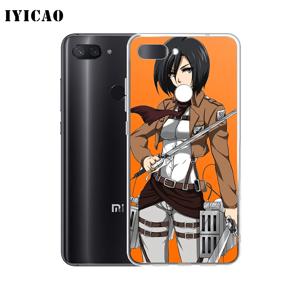 IYICAO Attack On Titan Mikasa Ackerman Мягкий силиконовый чехол для телефона Xiaomi Redmi 4A 5A 6A Note 7 6 5 Pro