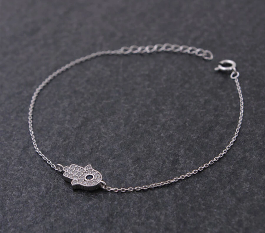 Модные золотые серебряные хрустальные бриллиантовые браслеты Hamsa высокого