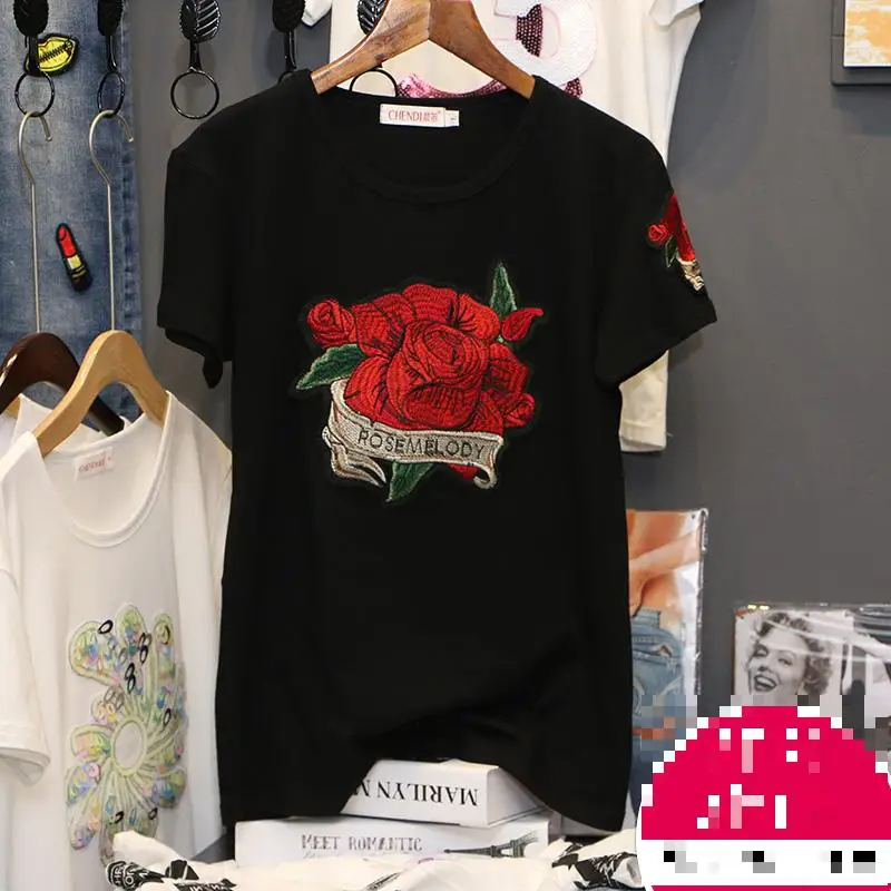 Повседневные футболки Zuolunouba женские из 100% хлопка с коротким рукавом и красивой