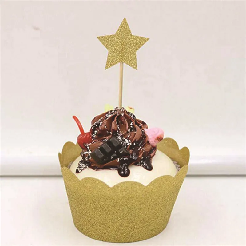 1 комплект Мультяшные животные торт топпер для детского душа флаги Cakecup украшение