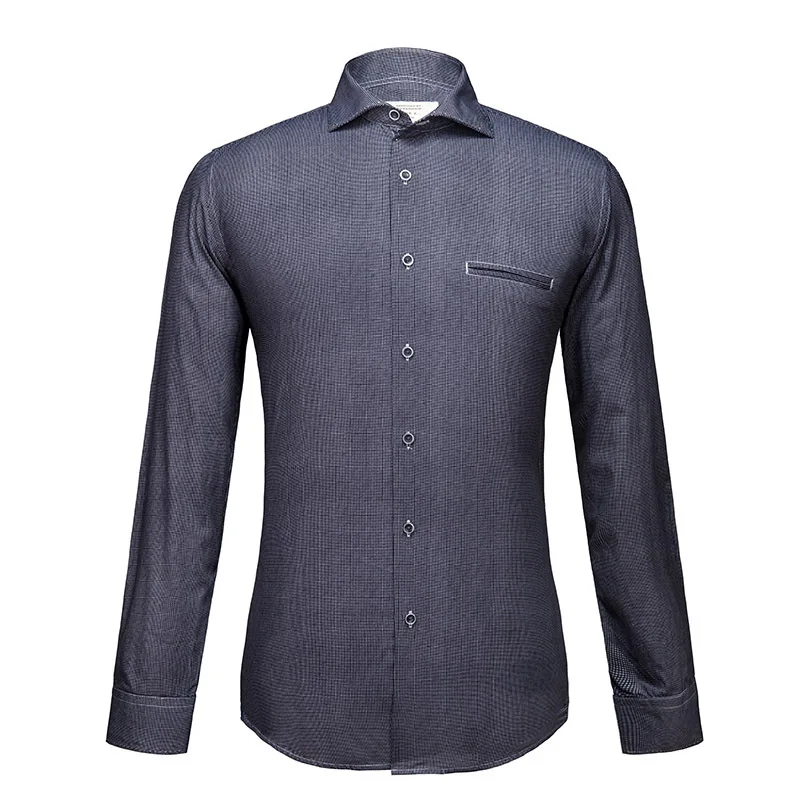 Рубашка в горошек для мужчин новинка 2019 Брендовые мужские рубашки повседневные с