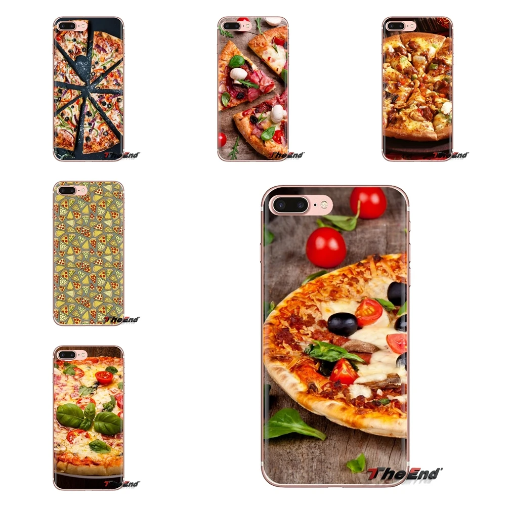 Transparent Soft Shell Covers food and pizza For Huawei Mate Honor 4C 5C 5X 6X 7 7A 7C 8 9 10 8C 8X 20 Lite Pro |