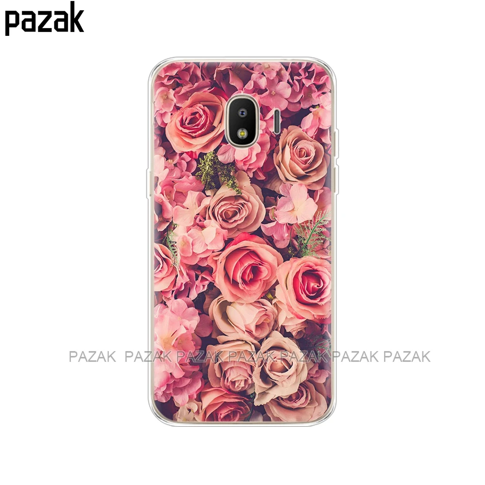 Силиконовый чехол для samsung Galaxy J4 чехол s Мягкий ТПУ задняя крышка Galaxy J4 EU J400F J400 телефон для samsung J4 чехол - Цвет: 34372