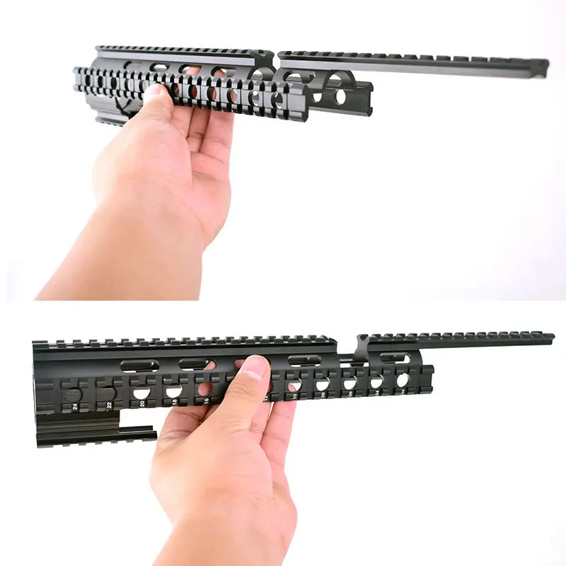 AK47 74 AKs/MNT-T228 охотничья Стрельба Тактический Quad Rail прозрачный прицел крепление Quad Rails Handguard с рельсовыми крышками