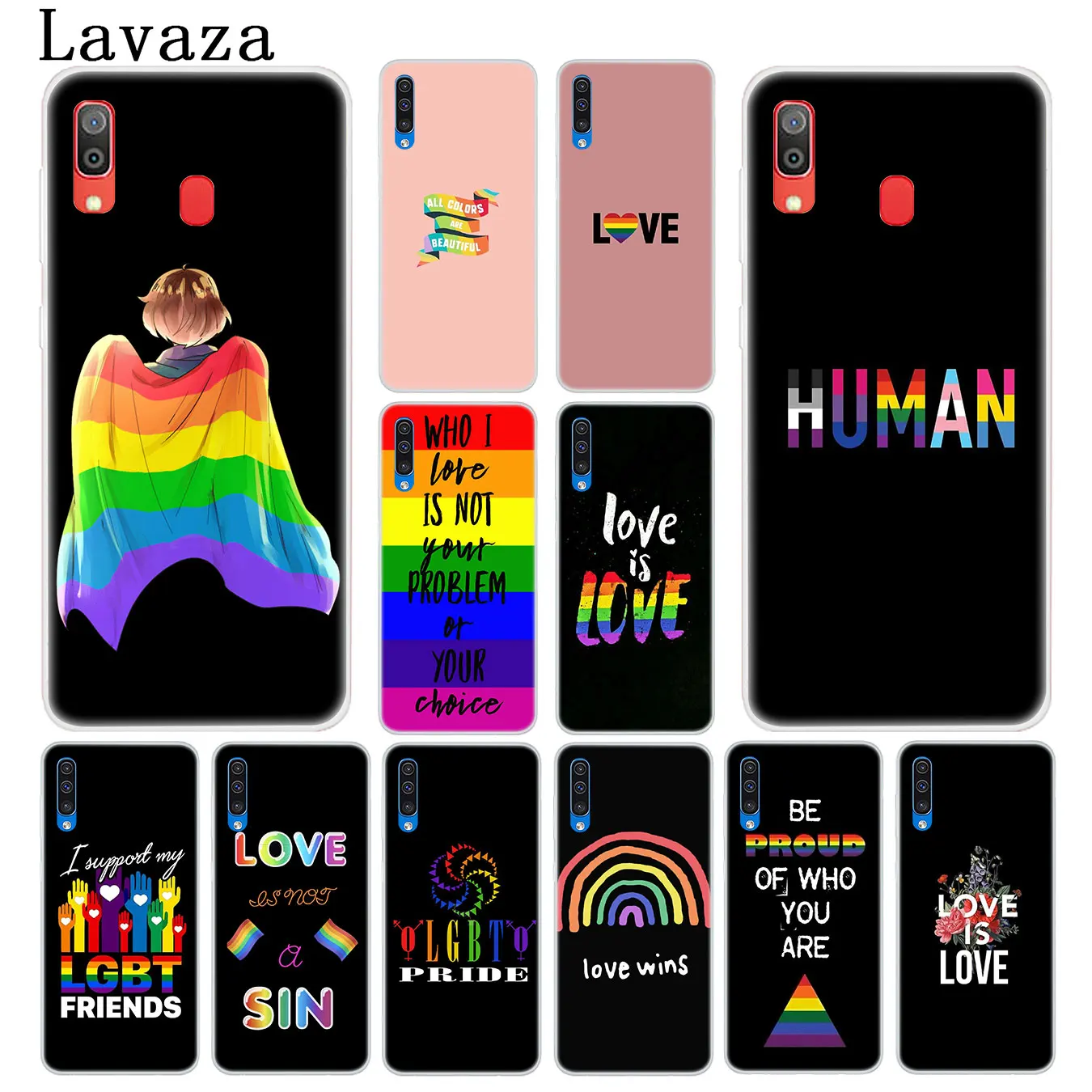 Твердый чехол для телефона Lavaza LGBTQ heart LGBT love is Love Samsung Galaxy A20E M40 M30 M20 M10 A10 A20 A30 A40 A50 A60