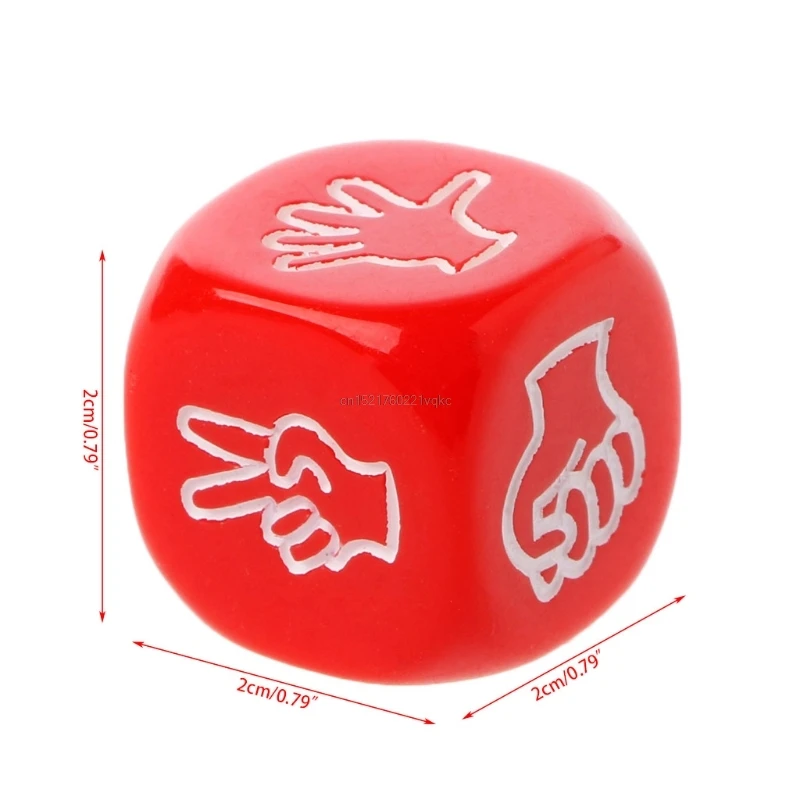 

Drinking Game Dice Rock Paper Scissors Finger-guessing Gambling 6-Side 20mm Toys