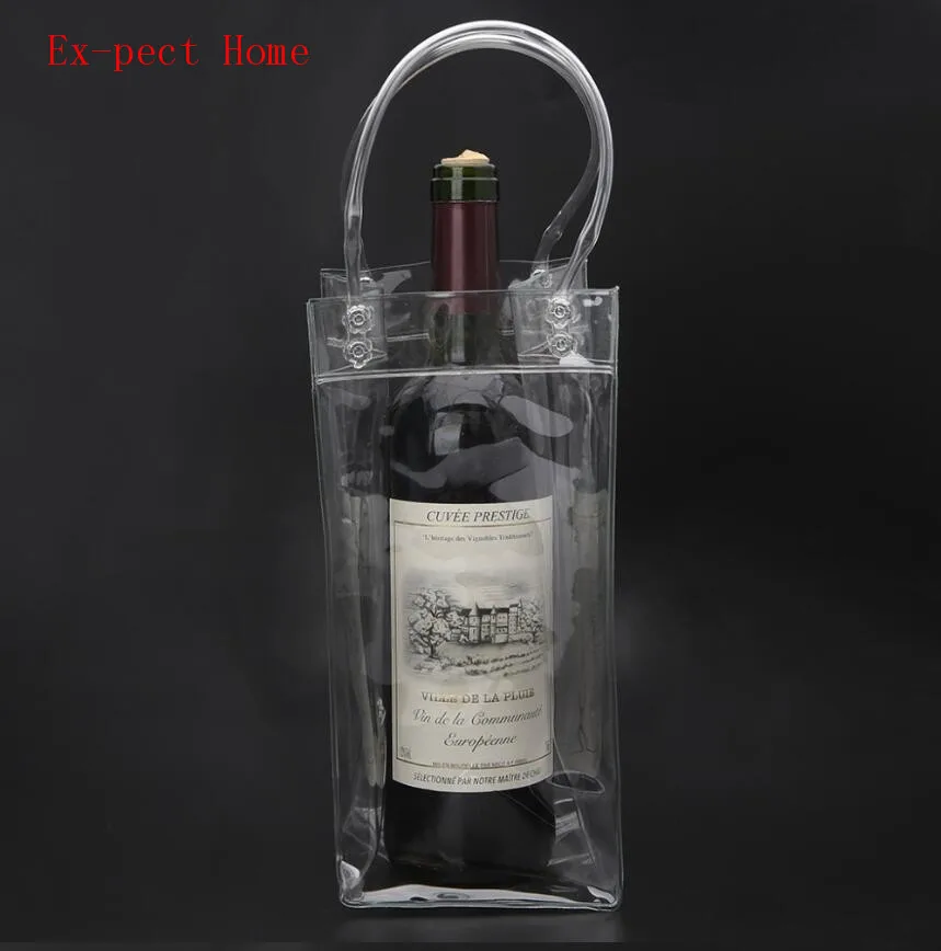 100 шт. ПВХ для вина пива шампанского напиток охладитель мешок бутылки льда