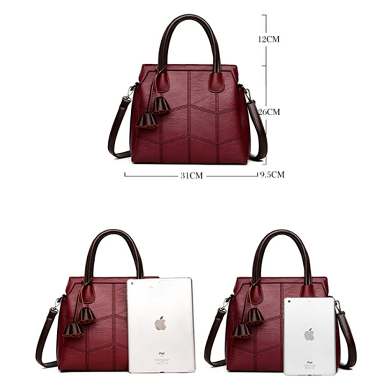 

Women Bag Leather Luxury Handbags Ladies Shoulder Bags For Women Flowers Sac A Main Femme Designer High Capacity Ladies Tote Bag