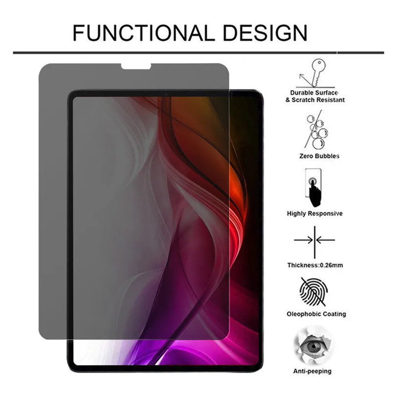 Защитная пленка Sunfly для экрана Анти шпион HD Ipad Pro 11/12 9 дюймов 2018 A30|Защитные экраны