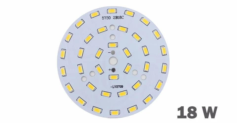 3 Вт 5 7 9 12 15 18 24 5730 Яркость SMD светильник доска светодиодный Панель для лампы PCB с |