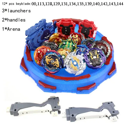 12pcs - A Toupie Beyblade Arena Металл Fusion Avec Lanceur Bayblade Bleyblade Burst с пусковым устройством дети Bey Blade лезвия игрушки для детей - Цвет: 12pcs - A