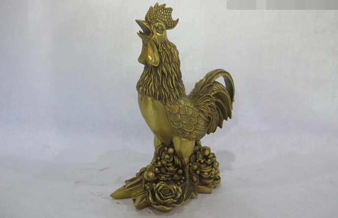 Оптовая продажа фабрики 11 &quotКитайский Медь Чистая Латунь Фэн-Шуй YuanBao Курица