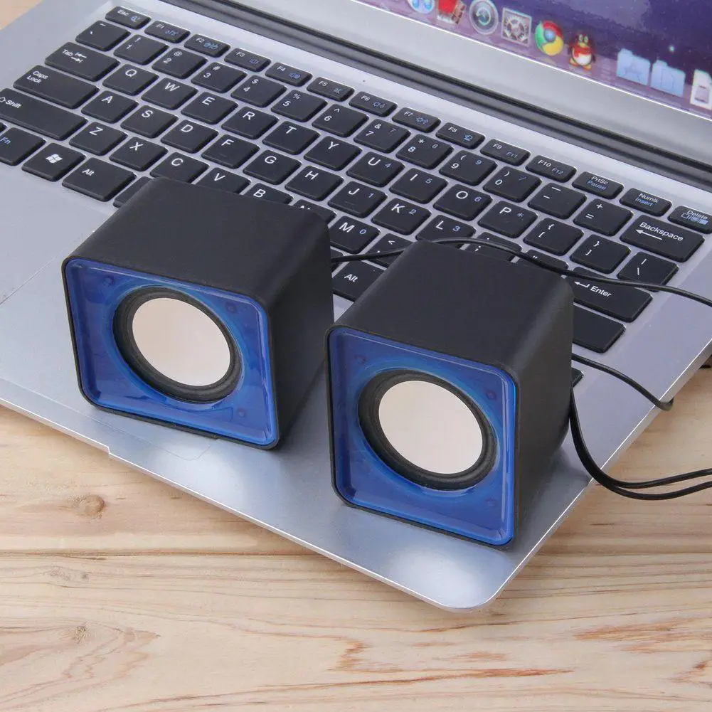 Портативный USB 2.0 Мультимедиа настольный компьютер Тетрадь мини Динамик музыка
