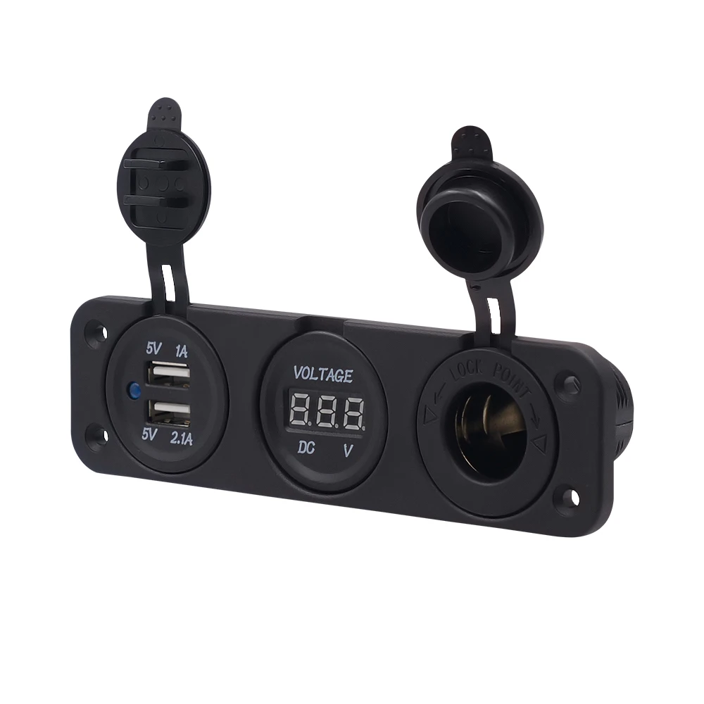 Автомобильный прикуриватель с двумя USB-портами автомобильное зарядное