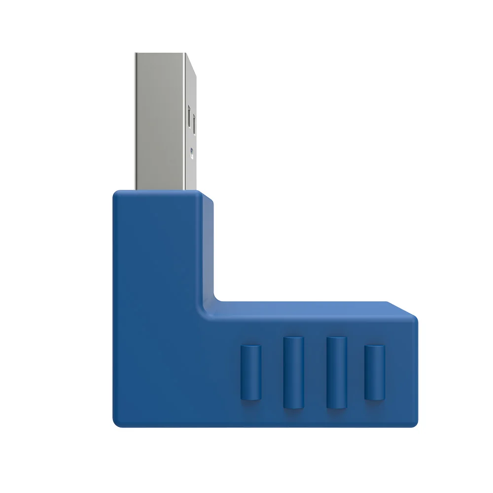 90 градусов USB 3,0 A папа-мама вертикальный левый правый вверх вниз угловой адаптер USB 3,0 M/F разъем для ноутбука ПК Компьютер синий
