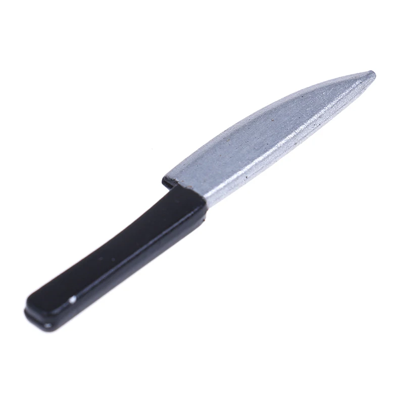 

New 4Pcs Doll House Miniature kitchen food knife chopping block Cut vegetables Mini Decoration Gifts