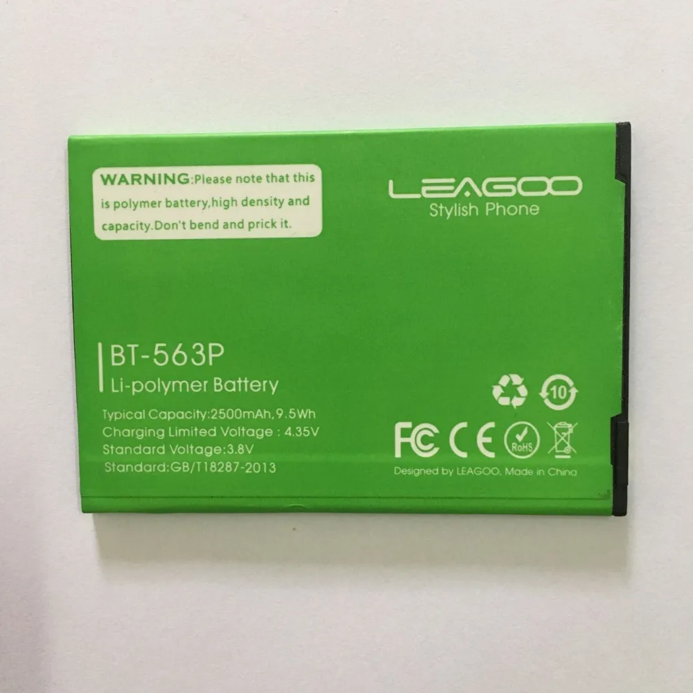 Высококачественная оригинальная запасная батарея Leagoo M5 PLUS 2500 мАч для смартфона