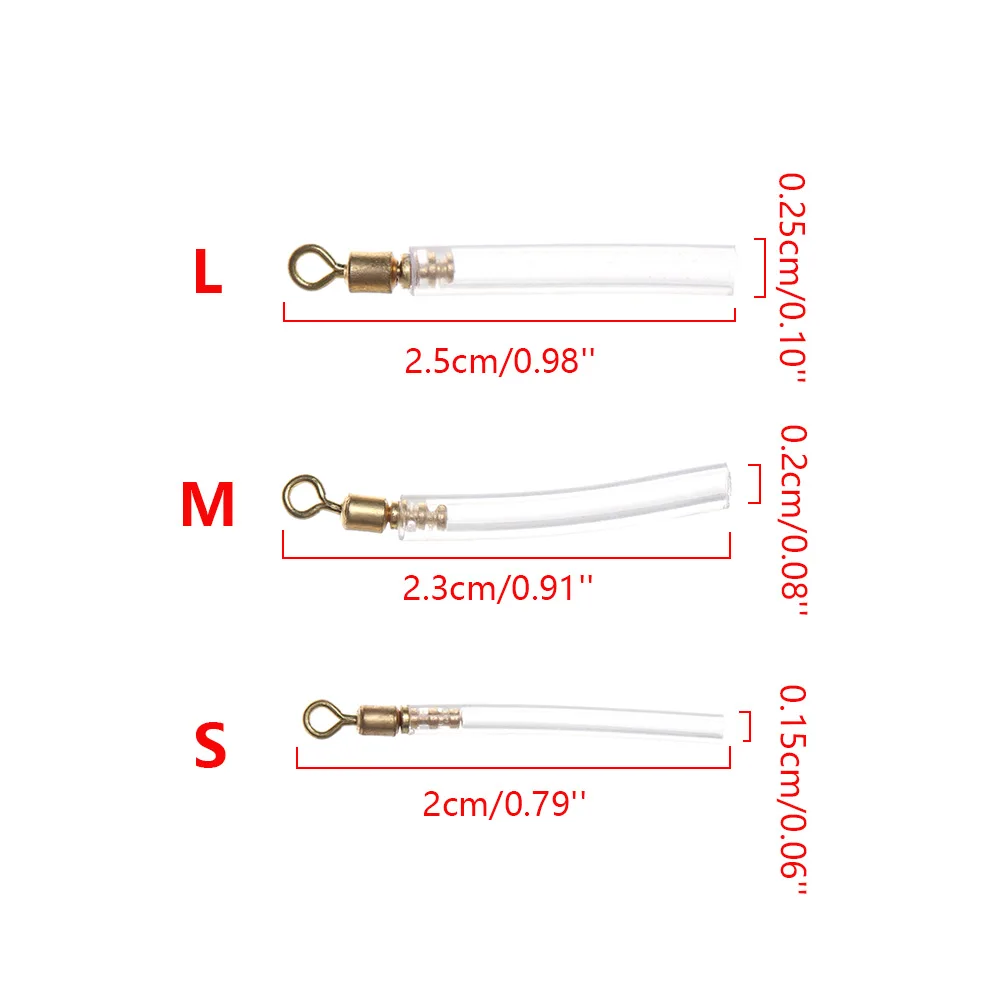 

Silicone Fishing Gear Drift Fishing Floats 50Pcs Tube Peche Accesoires Bobber Copper Drift Fishing Floats Block Rotation