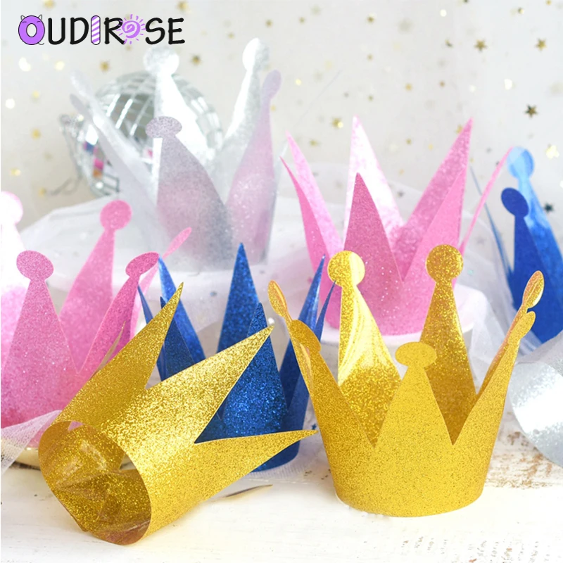 OUDIROSE 6 шт./лот реквизит для фотосессии Принцесса Корона шляпа флэш день рождения