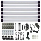 AIBOO, набор для освещения шкафа, жестсветильник светодиодный светильник с переключателем регулировки яркости для подсветки стола