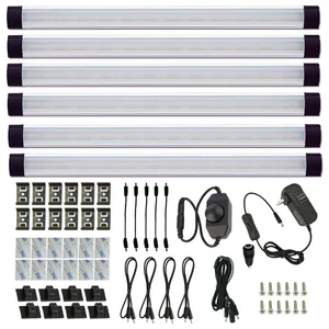 AIBOO, набор для освещения шкафа, жестсветильник светодиодный светильник с переключателем регулировки яркости для подсветки стола