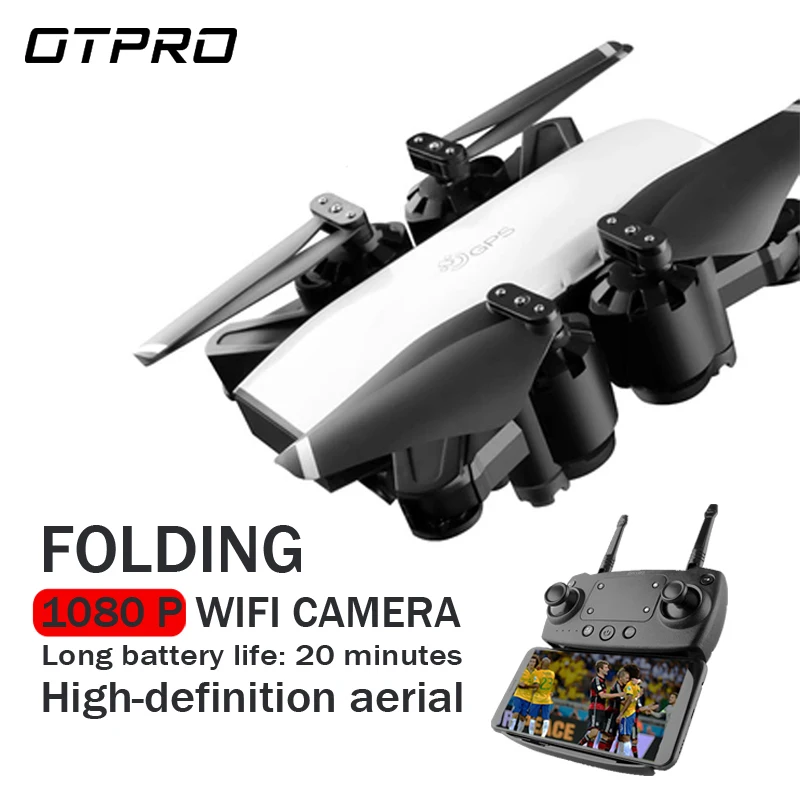 Складной Радиоуправляемый мини Дрон OTPRO s20 FPV 720P 1080P широкоугольная Wi Fi камера HD VS