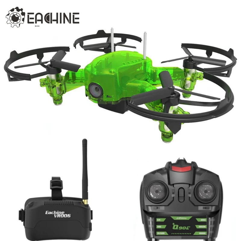 Eachine Q90C Flyingfrog FPV гоночный Квадрокоптер 1000TVL Камера VR006 переключатель очков частота