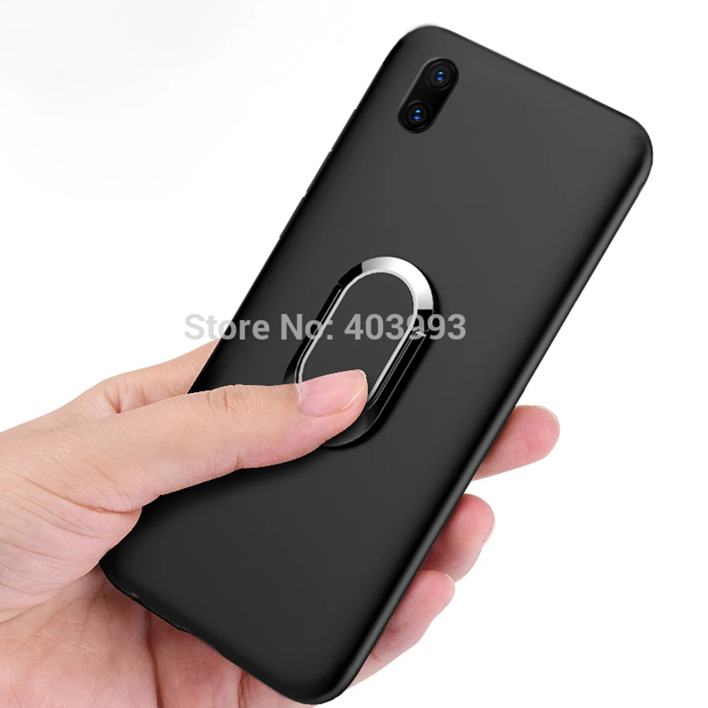 Мягкий чехол для ZTE Blade L8 A3 2019 с кольцом на палец магнитный матовый защитный |