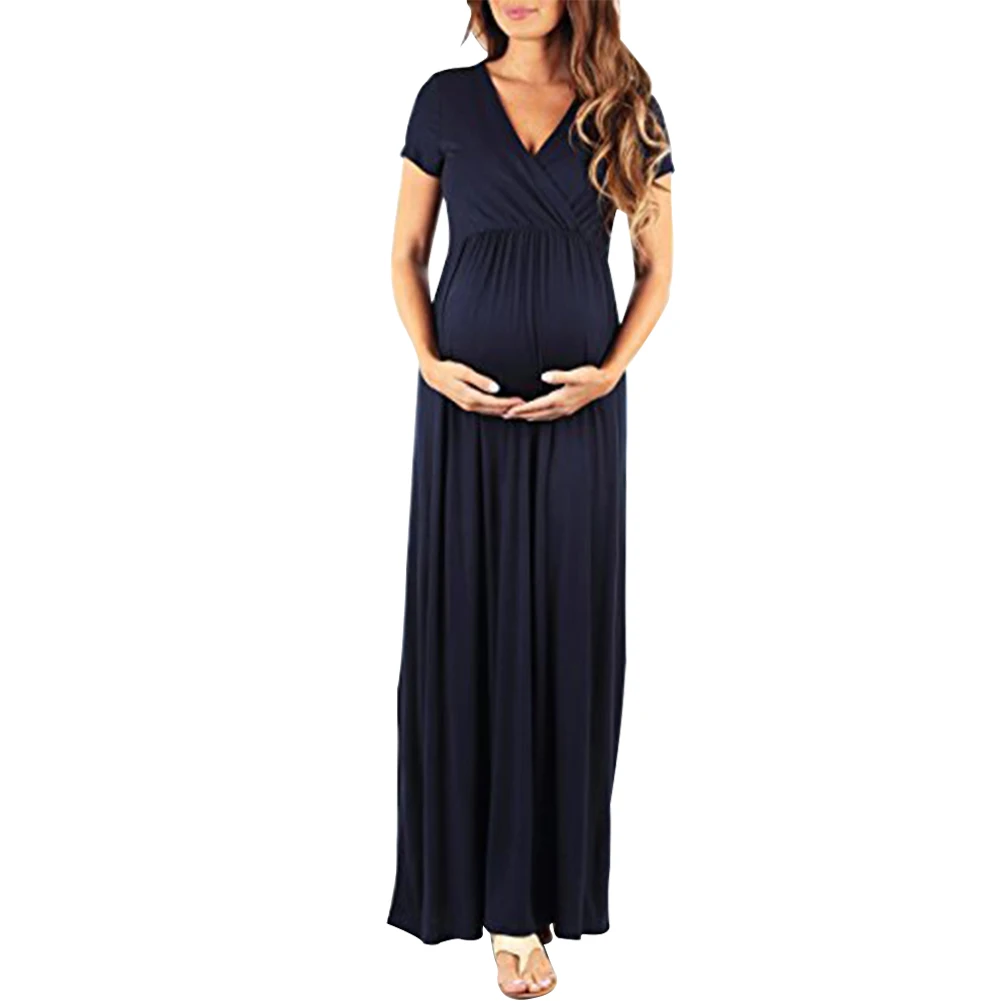 Для женщин для беременных с v-образным вырезом эластичные приталенные коротким