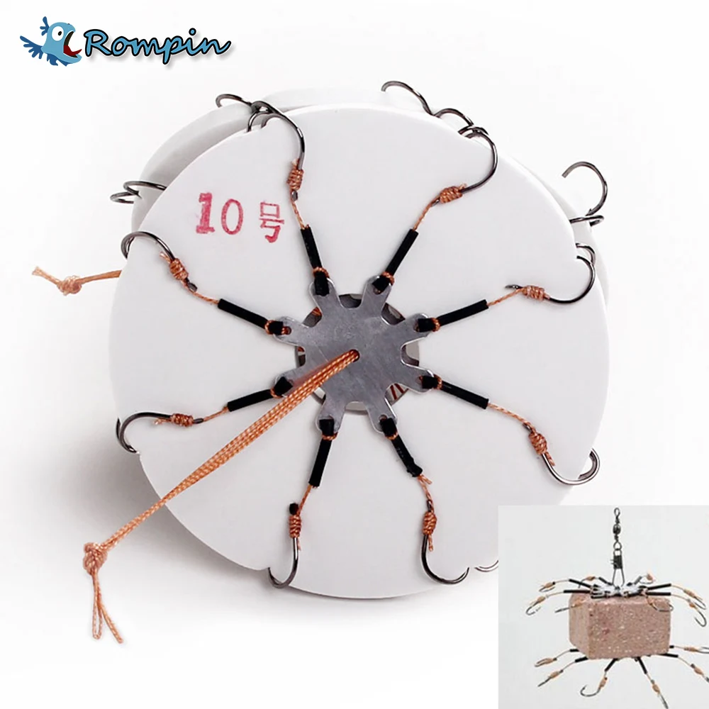 

Rompin 2Pcs/Lot Explosion Hook Fishing Hook Barbed Hook Fishing Tackle Fishing Accessaries 6# 8# 10# 12#