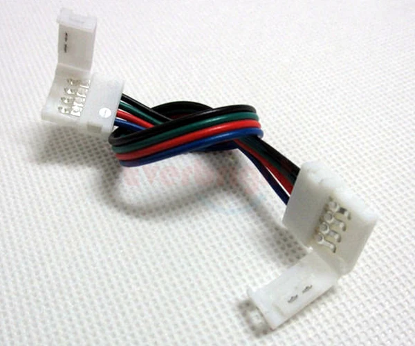 10 мм 4 контактный RGB разъем с проводным кабелем для SMD 5050 Светодиодная гибкая