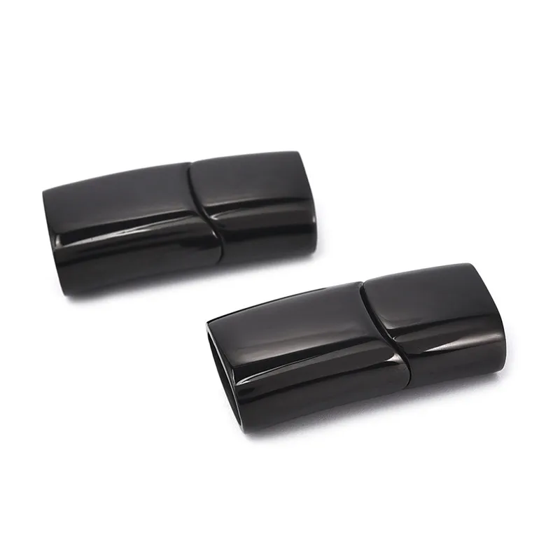 Glossy Black 1 Jiayiqi 2 шт./компл. магнитные застежки Нержавеющая сталь разъемы для браслет "сделай сам" для изготовления ювелирных изделий, Компоненты выводы - Цвет: Glossy Black 1