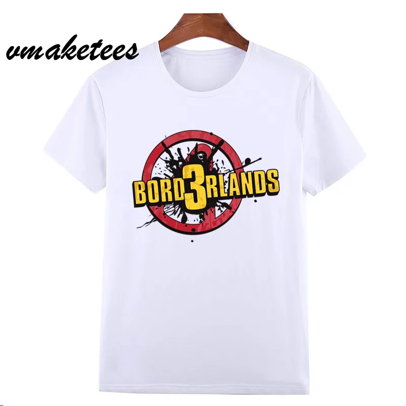 Новое поступление borderland 3 футболка мужская и женская модная с принтом короткий