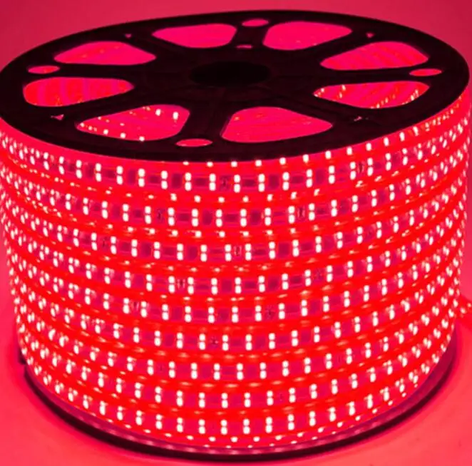 156led/m SMD 2835 Светодиодная лента 220В 230В 240В двухрядная для украшения дома и сада|light