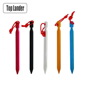 18 см колышки для палатки, алюминиевые колышки для палатки, грунтовые гвозди для веревки лагерной палатки, сверхлегкие аксессуары для тента, 2, 4, 6, 8 шт., оборудование для путешествий на природу