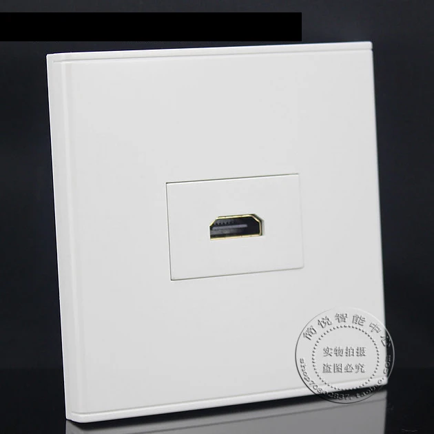 Wall Socket Plate 1 Port 2.0/1.4 HDMI Straight Insert Faceplate Outlet Adapter | Компьютеры и офис
