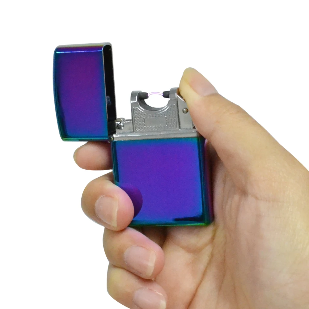 Metal5pcs/лот ветрозащитная Зажигалка для сигарет электрическая зажигалка дуги