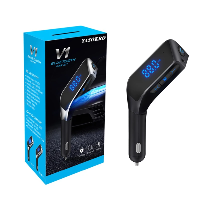 Автомобильный Bluetooth комплект автомобильный FM передатчик MP3 плеер с поддержкой TF