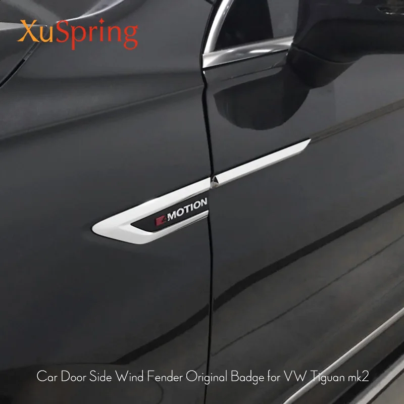 Значок эмблема для бокового крыла автомобиля VW Tiguan 2016 2017 2018 2019 2020 mk2 с 4 наклейками