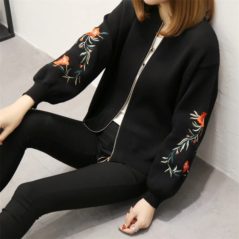 2021 OHCLOTHING 48 новый весенний женский свитер большого размера с вышивкой длинным
