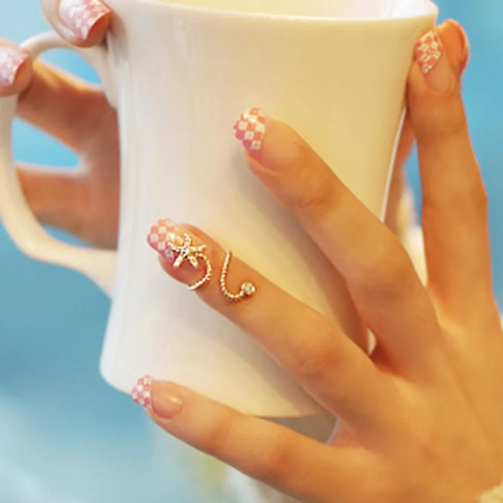 Новое креативное регулируемое женское кольцо AB с милой звездой и круглыми